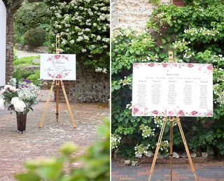 Blooming Peony Welcome Sign