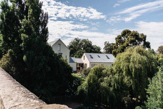Historic Richmond Bridge Tasmania, stone arch over a calm river
