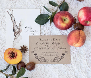 Rustic Kraft card Orchard Pre-Designed Invitation