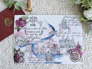 Custom Illustrated wedding map