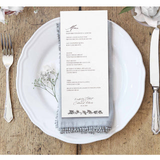 Menu- Rustic Orchard Collection