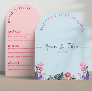Colourful Florals Welcome Sign
